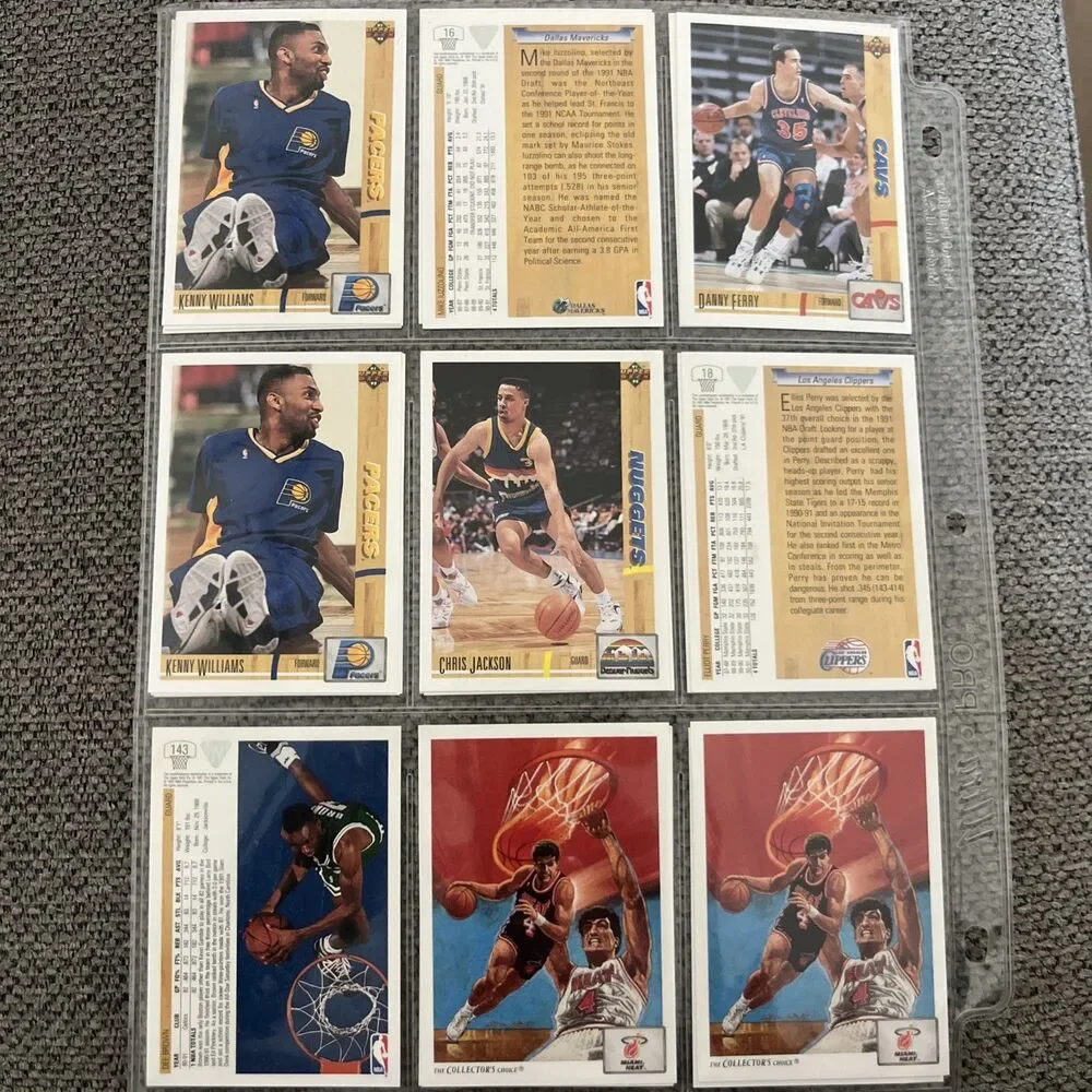 90s Basketball Card Lot Great Condition